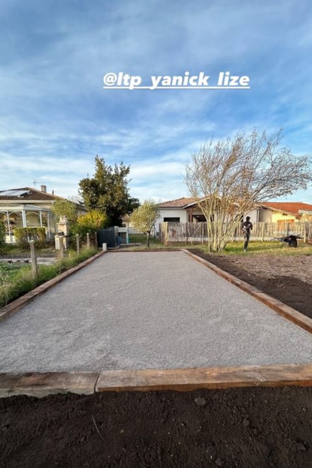 Création d'un terrain de pétanque sur Gujan Mestras