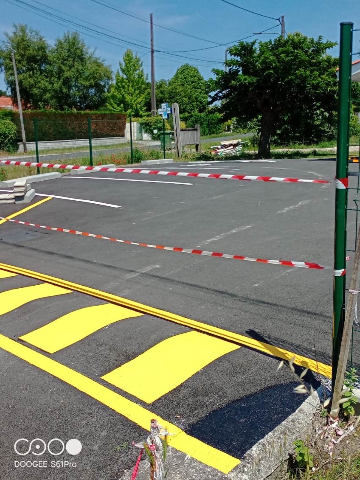 Marquage au sol d'un enrobé à Mios