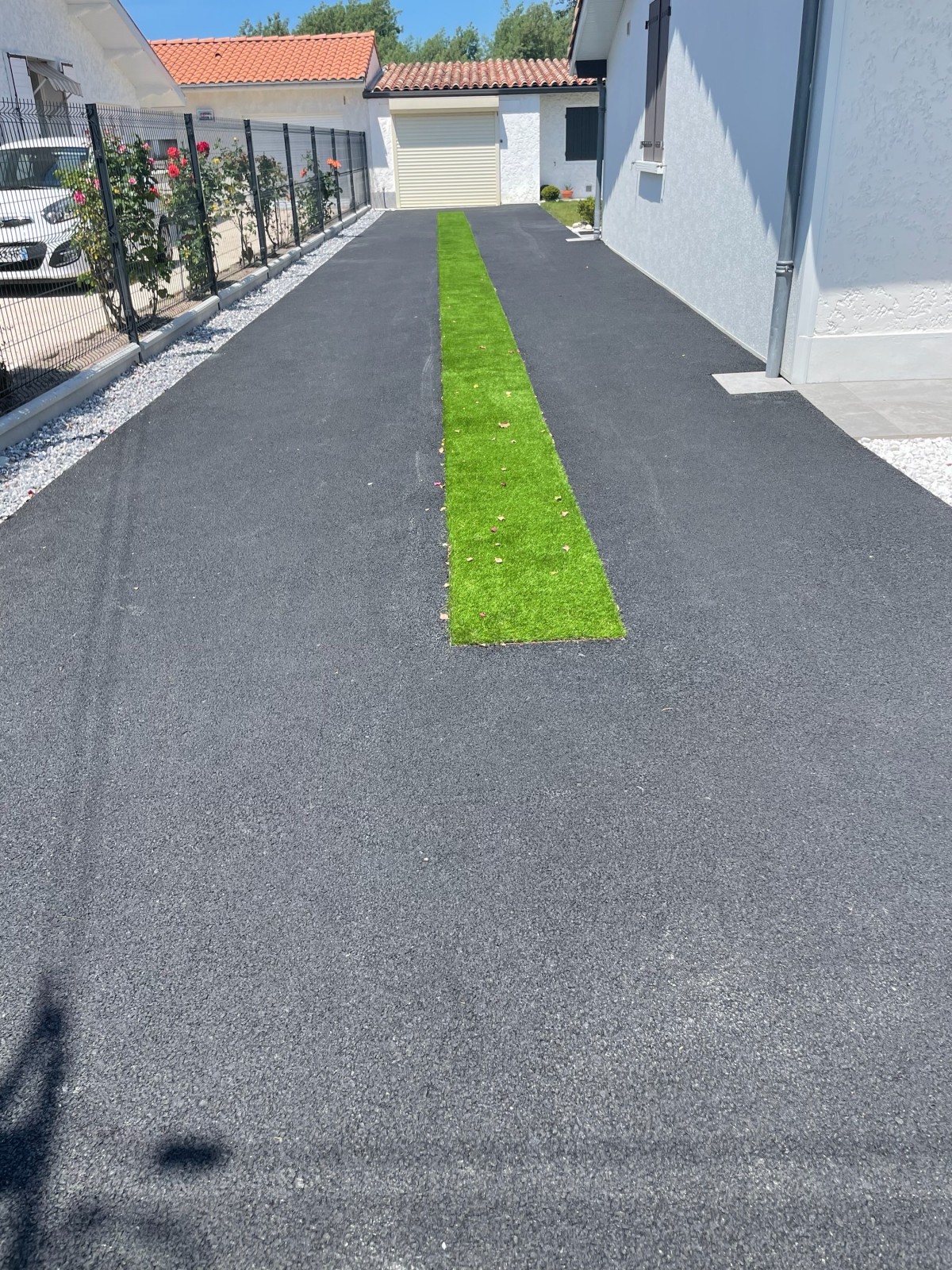 allée garage en enrobé Lizé tp