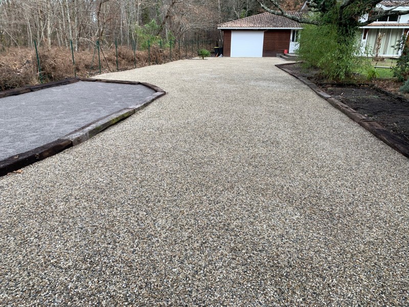 Faire son allée ou parking en gravillons sur le Bassin d’Arcachon par Lizé Yanick