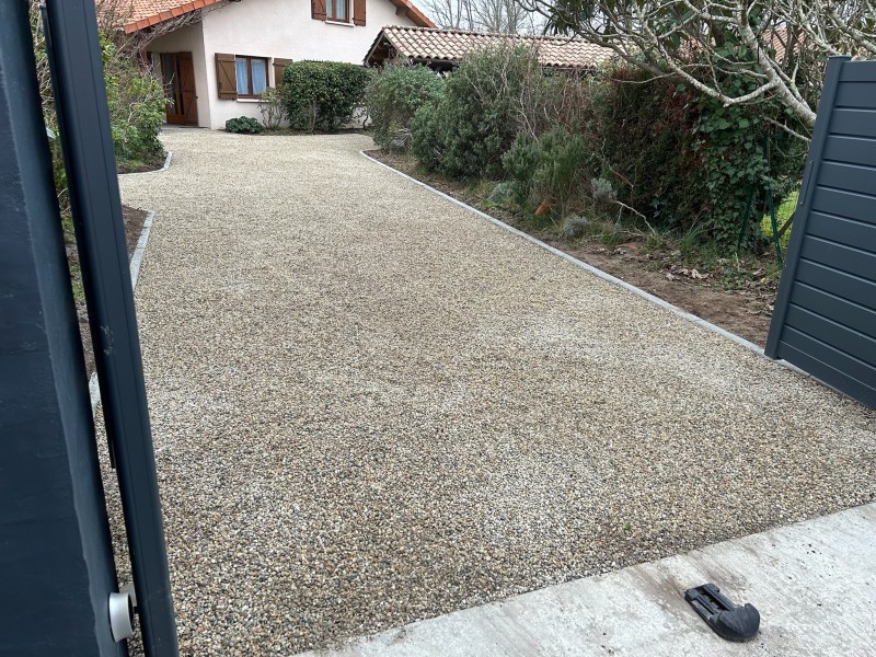 Devis pour allée, cour et parking en gravillons 