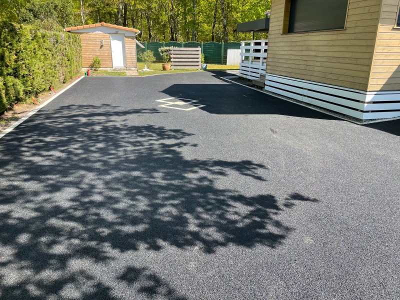 pose pavés en bordure d’allée enrobé arcachon