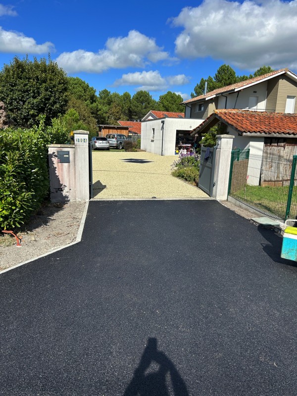 superbe allée en gravillon Sanguinet