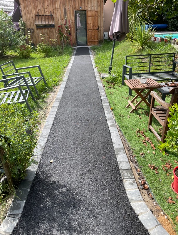 Rénovation d'allée piétonne sur Gujan Mestras