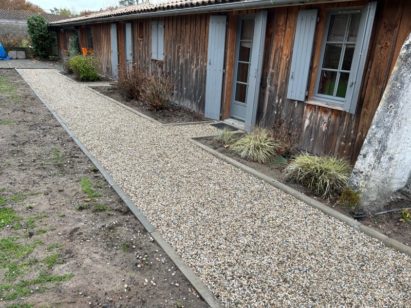 Faire son allée ou parking en gravillons sur le Bassin d’Arcachon par Lizé Yanick