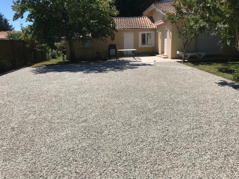 parking cailloux particulier gujan mestras Lizé tp