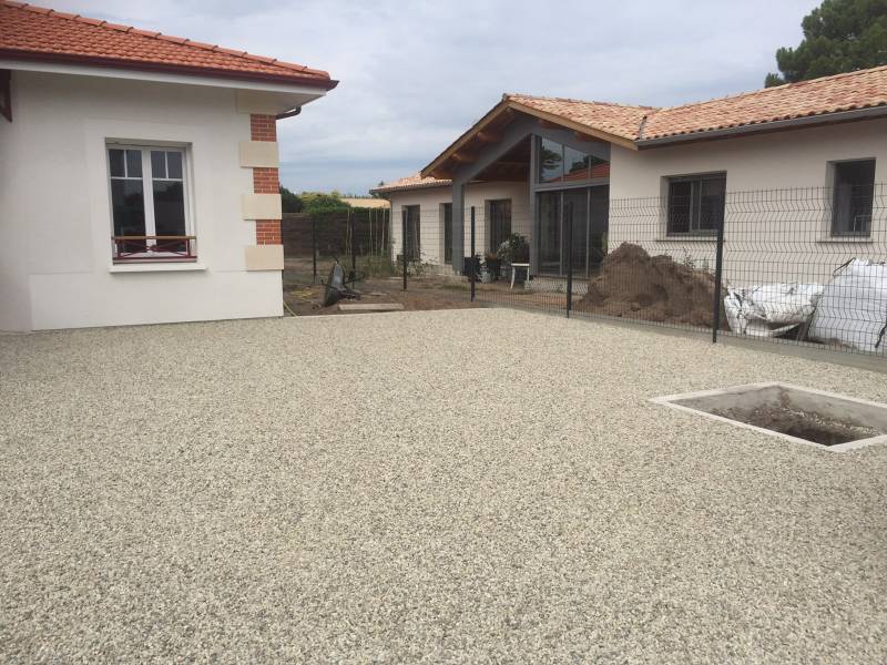 Allée gravillonnage garonne à Gujan-Mestras