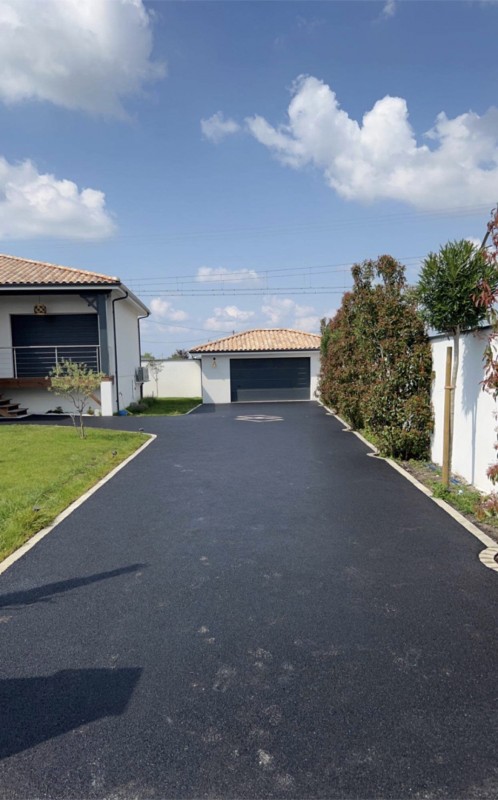 motifs en pavés dans enrobé sur le Bassin d’Arcachon par lizé Yanick tp