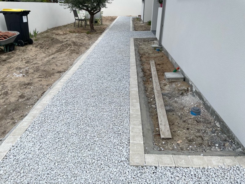 Aménagement de trottoir la Teste