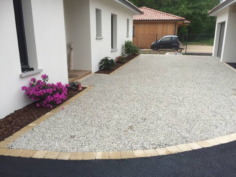 Allée gravillonnage Bassin d’arcachon Lize Yanick TP