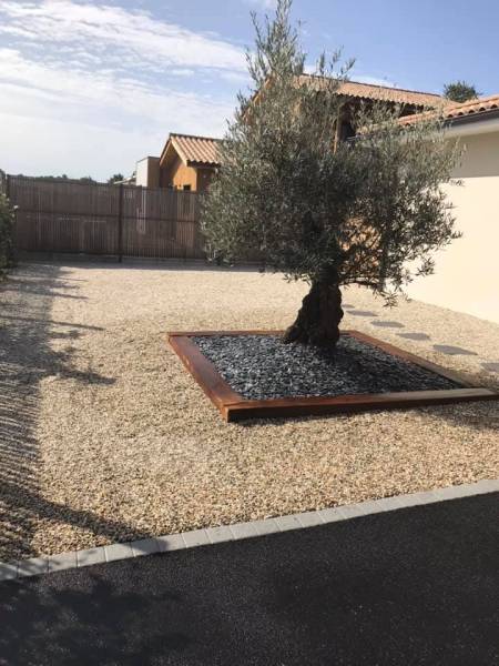 Cours en gravillon à Mios Lizé LTP