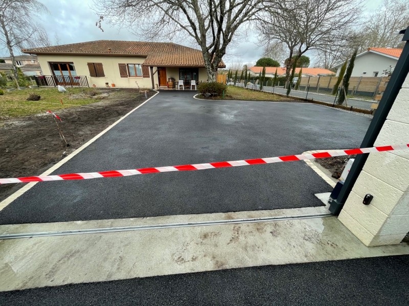 Pavés carré pour rénovation d’allées à Mios