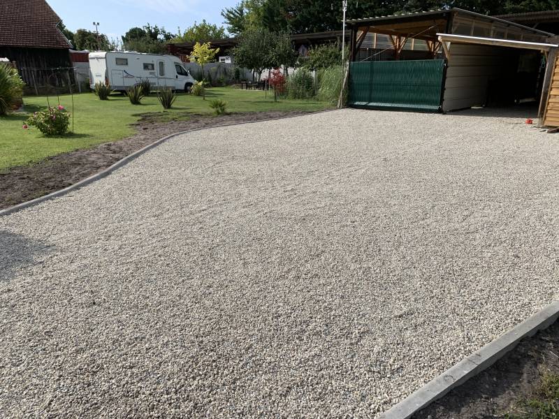 cour en gravillons Bassin d’Arcachon