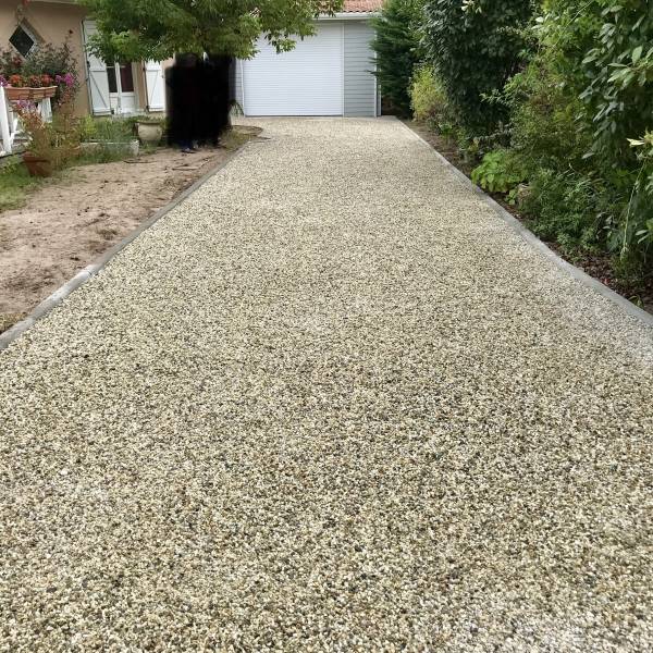 Allée gravillon stabilisé à Gujan-Mestras