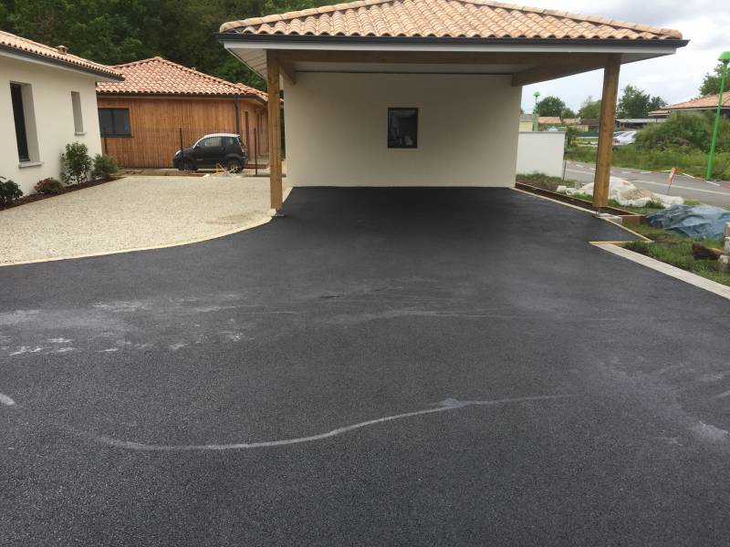 allée enrobé noir à chaud sur Mios