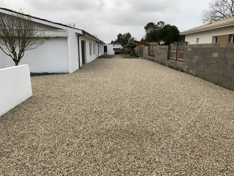 allée en gravillon à la Teste LTP Lizé Yanick