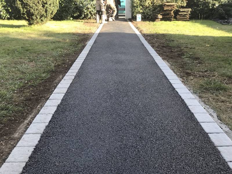 Pavé12x12 allée piétonne à Mios