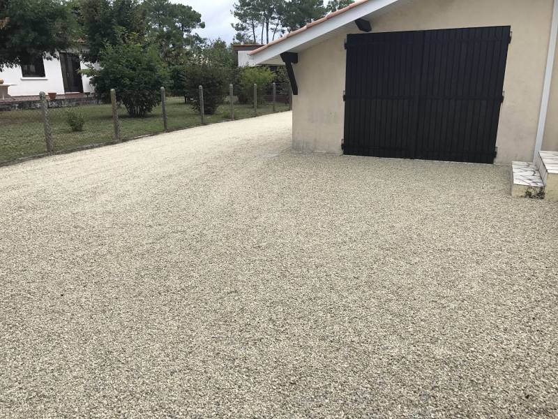 Allée cailloux garonne biganos