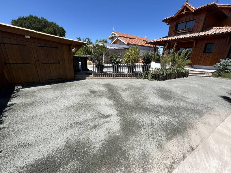 devis allée en calcaire Sanguinet