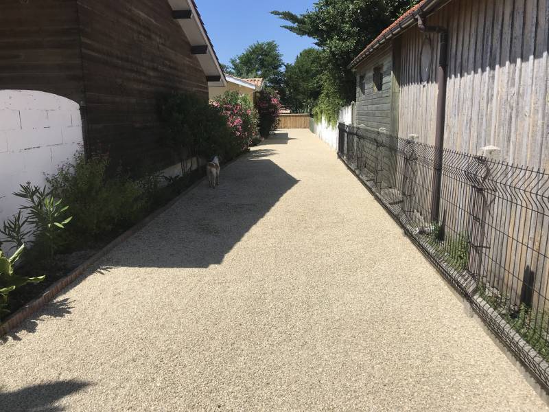 devis cour en gravillon Lizé tp Salles