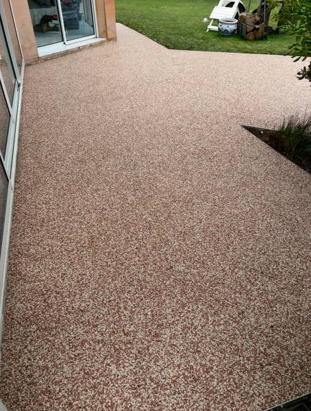 terrasse en résine drainante Mios