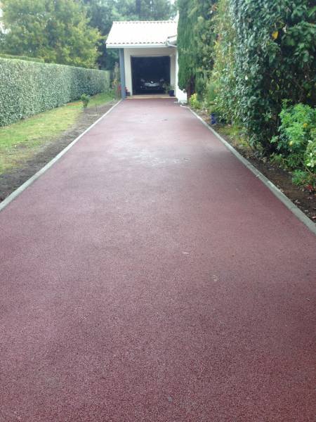 Allée avec finition Bordure P1 béton