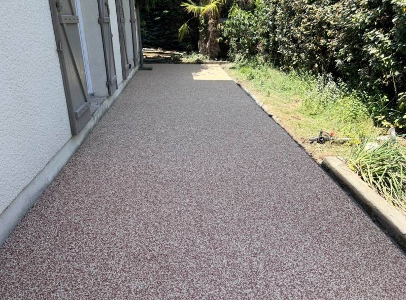 terrasse resine drainante   