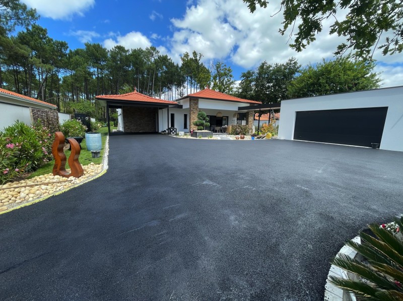 Pavés carré pour rénovation d’allées à Mios