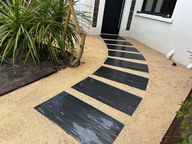 Faire une allée en gravillonnage albi sur le bassin d'arcachon