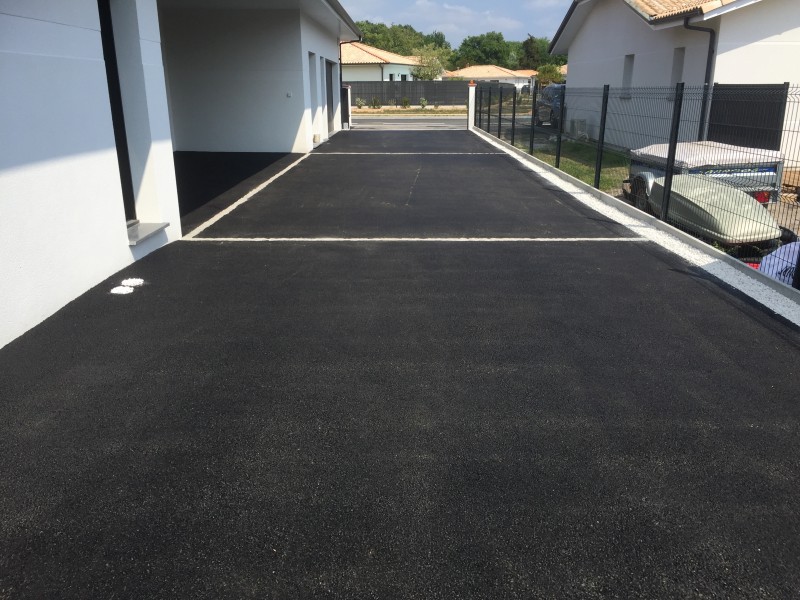 Coffrage d'allée, avec finition Galets - Cailloux le Teich Bassin Arcachon