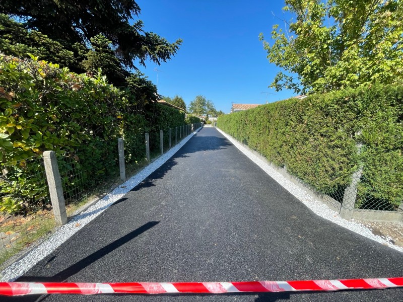 allée en enrobé le teich Lizé tp