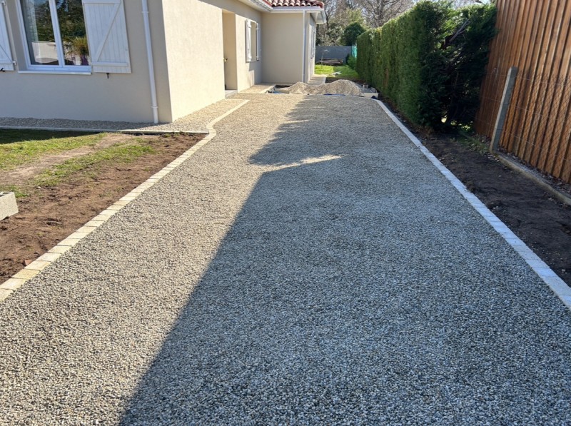 Faire son allée ou parking en gravillons sur le Bassin d’Arcachon par Lizé Yanick