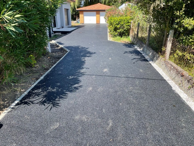 bordure beton p1 allée enrobé Lizé tp