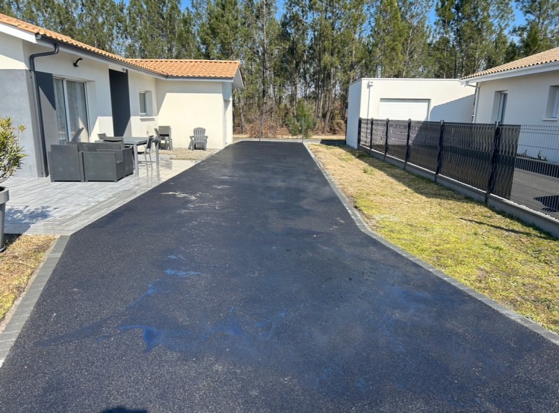 Pavés carré pour rénovation d’allées à Mios