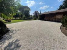 Notre zone d'activité pour ce service Aménagement allé de jardin en gravier pour un particulier à Biganos 33380